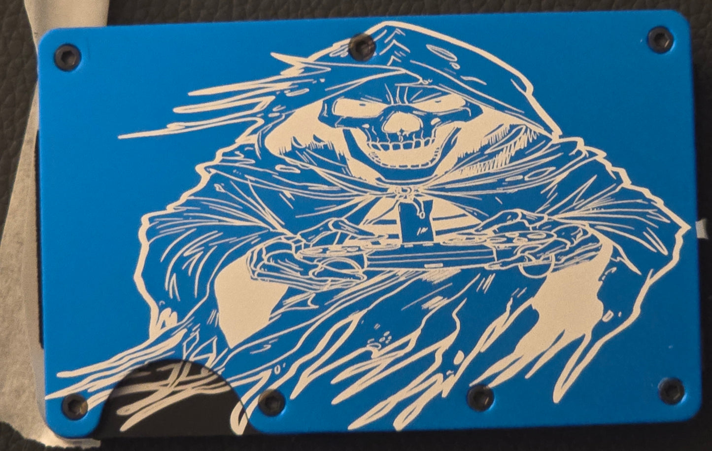Custom designed and engraved minimalist wallet