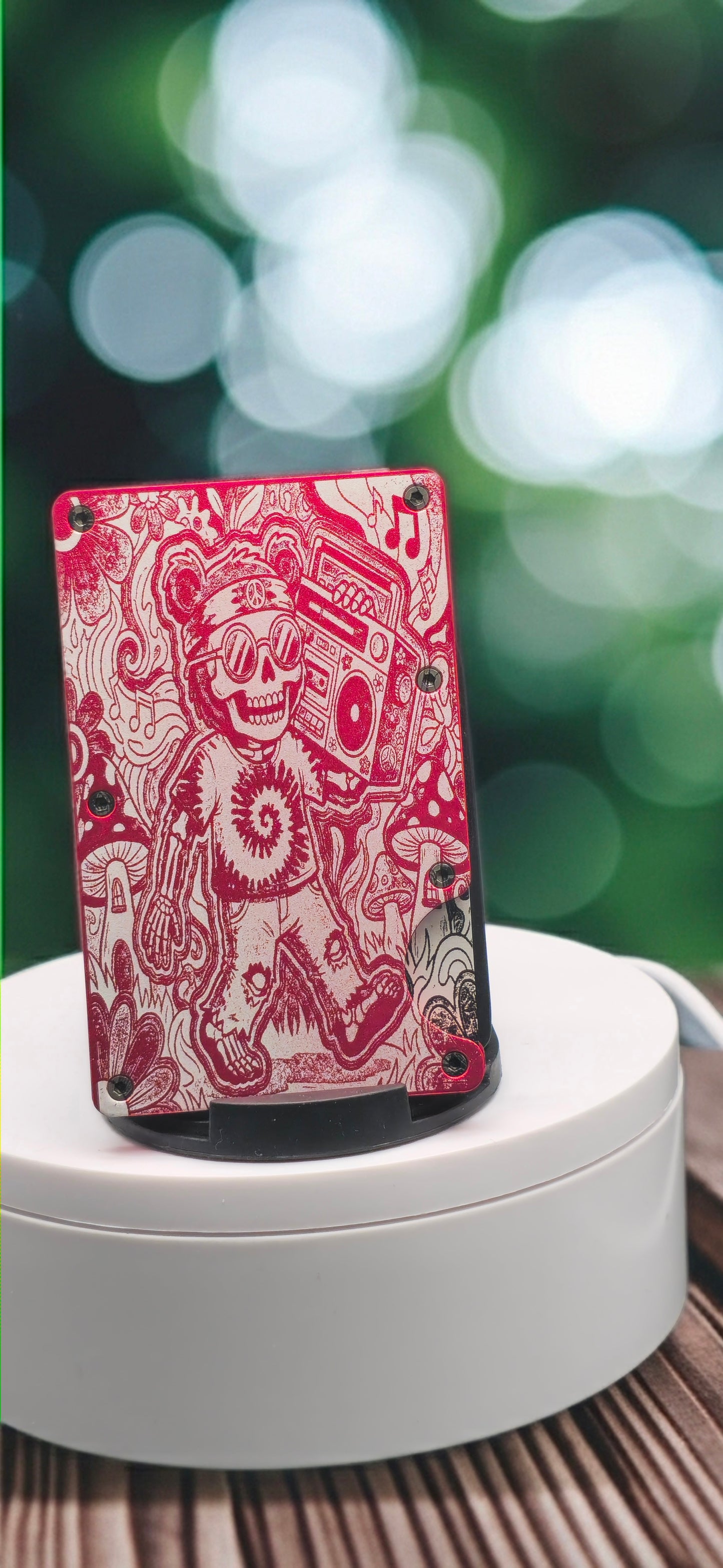 Custom designed and engraved minimalist wallet
