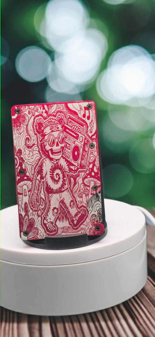 Custom designed and engraved minimalist wallet