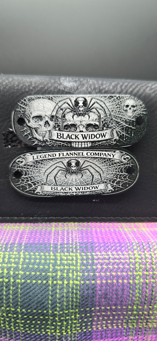 Black widow hanger tag set