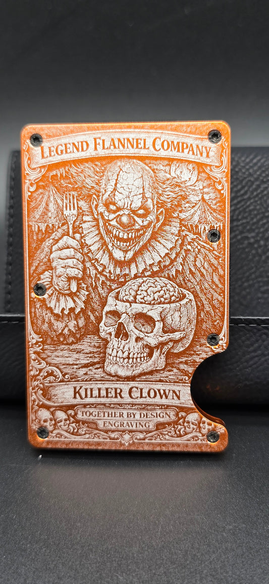 Killer clown Legend flannel company collaboration wallet