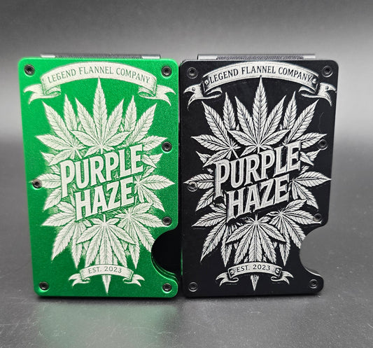 Legend flannel company collaboration Purple haze wallet