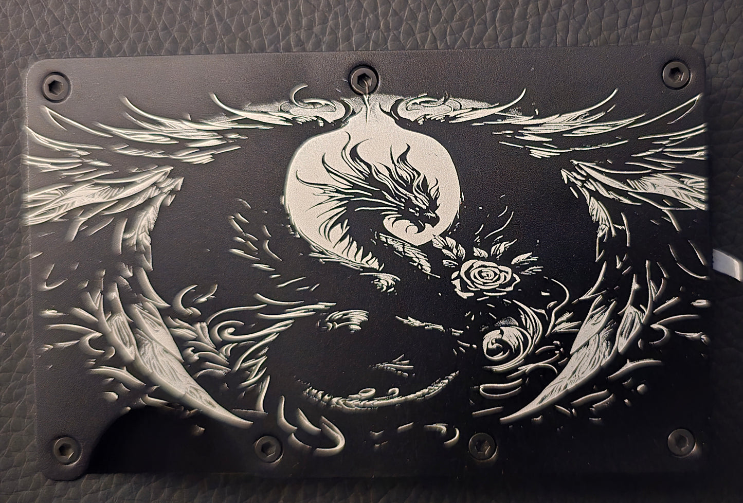 Custom designed and engraved minimalist wallet