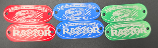 Raptor hanger tags