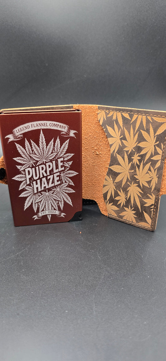 Legend flannel company Purple Haze Leather wallet